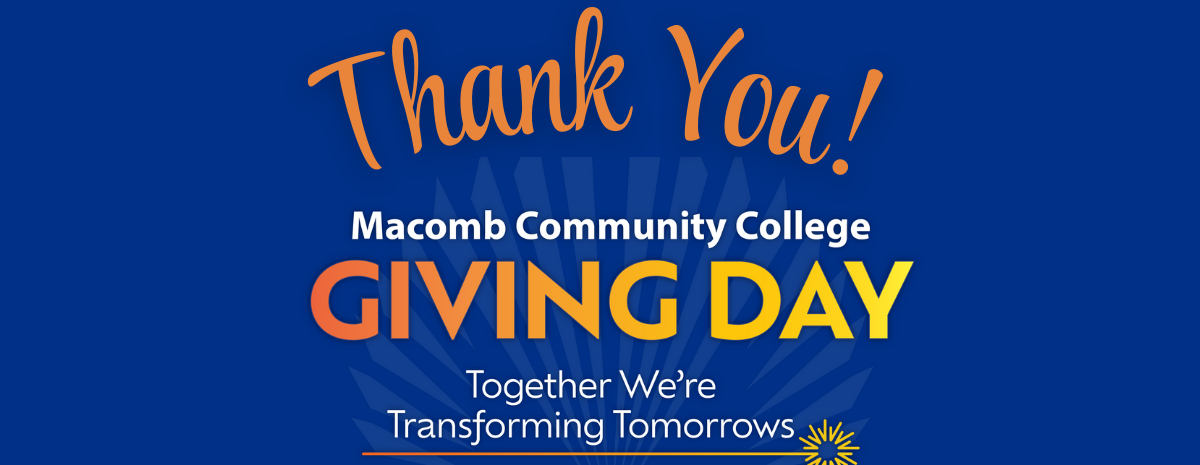Macomb Community College Giving Day 2025